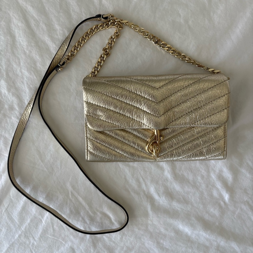 Rebecca Minkoff Edie Gold Crossbody